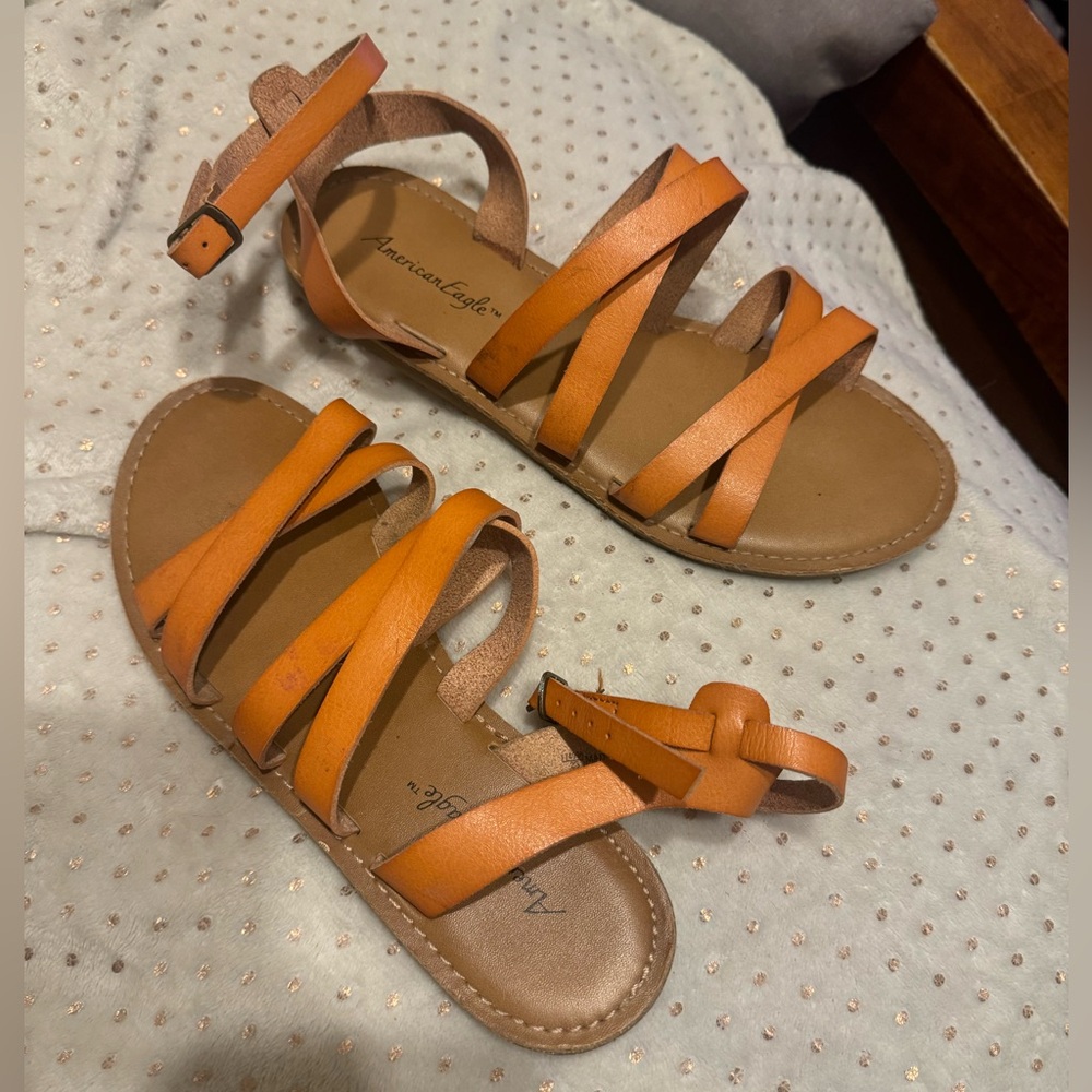 American Eagle leather sandals size 7 great condition